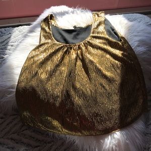 Metallic Gold Tank Top